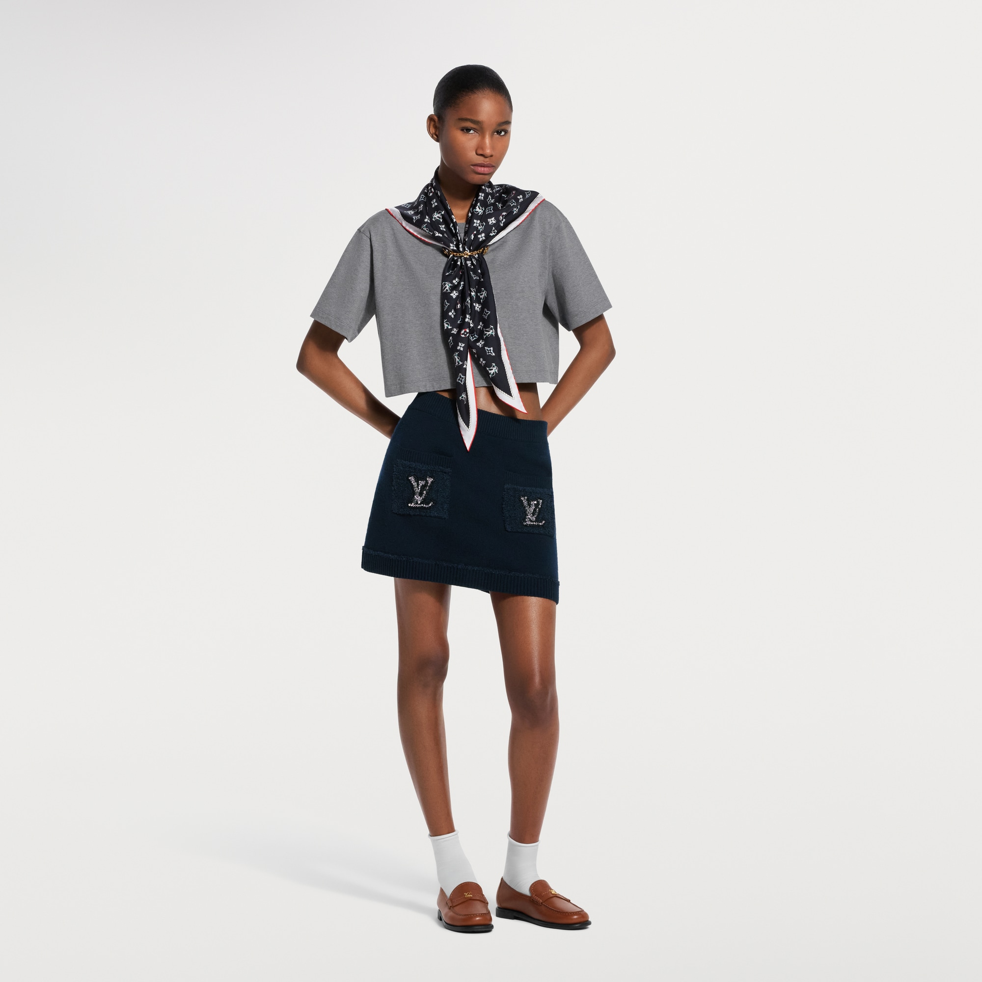 Nautical Scarf Crop Top - Ready-to-Wear 1AJZE4 | LOUIS VUITTON